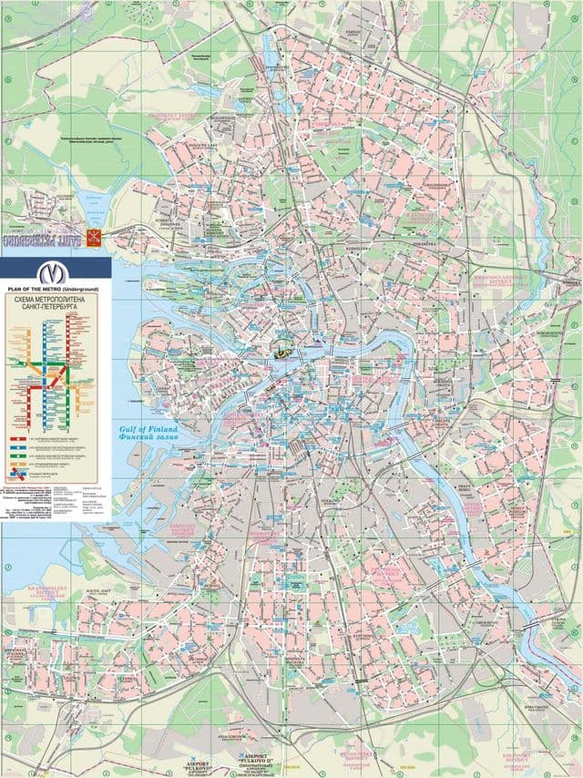 Petersburgse stadsplattegrond