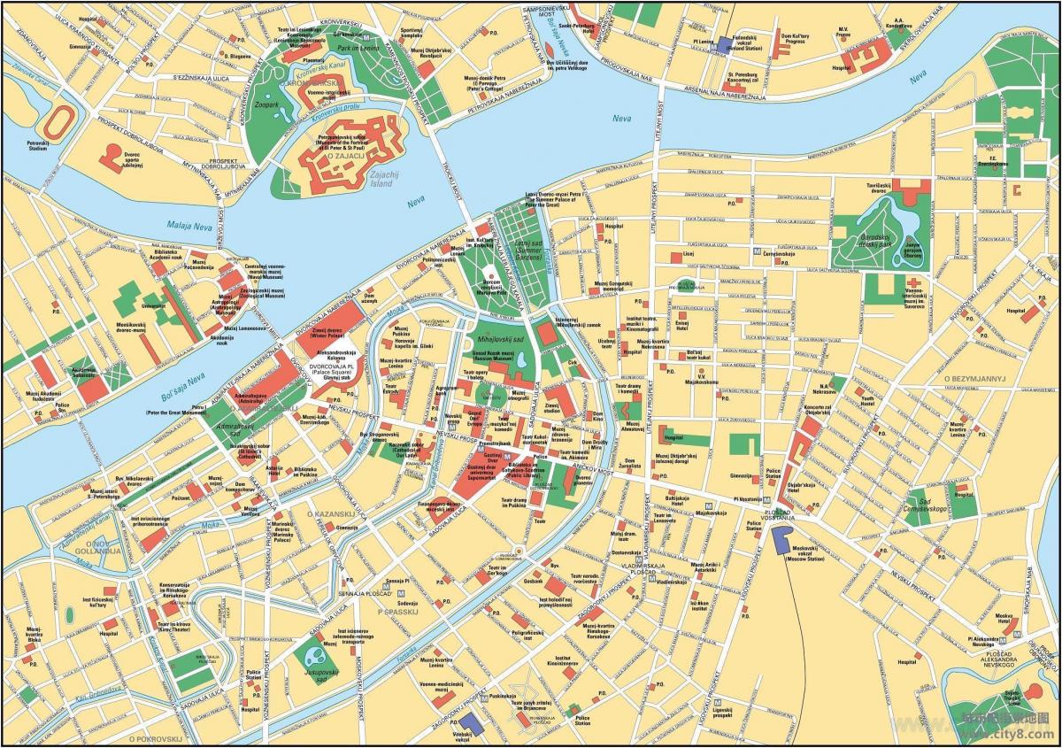 Petersburgse stadsplattegrond